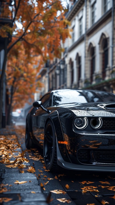 Black Dodge Challenger Car Aesthetics (112)