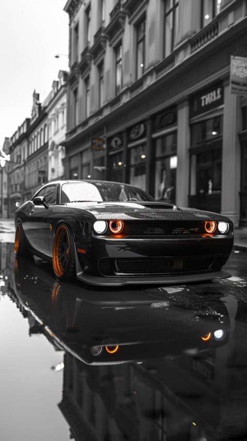 Black Dodge Challenger Car Aesthetics (121)