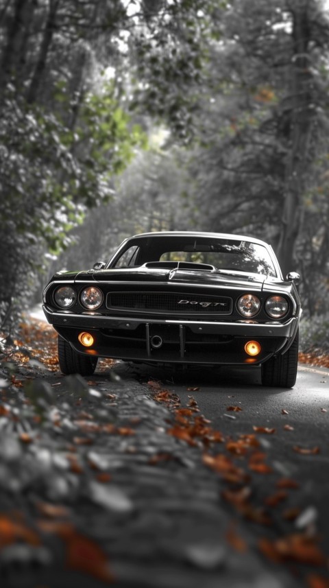 Black Dodge Challenger Car Aesthetics (142)