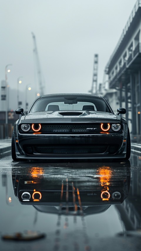 Black Dodge Challenger Car Aesthetics (143)