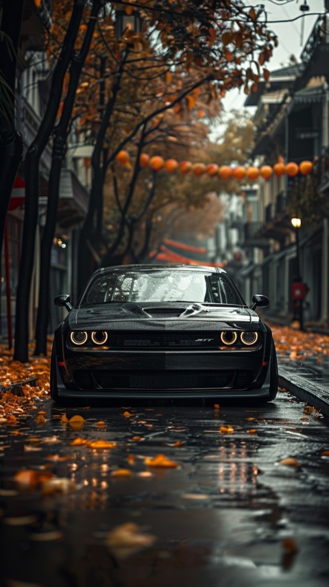 Black Dodge Challenger Car Aesthetics (133)