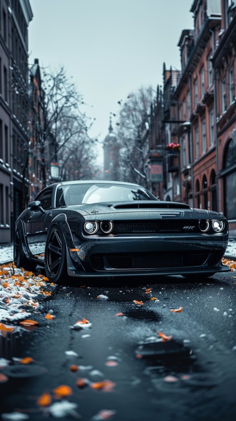 Black Dodge Challenger Car Aesthetics (160)