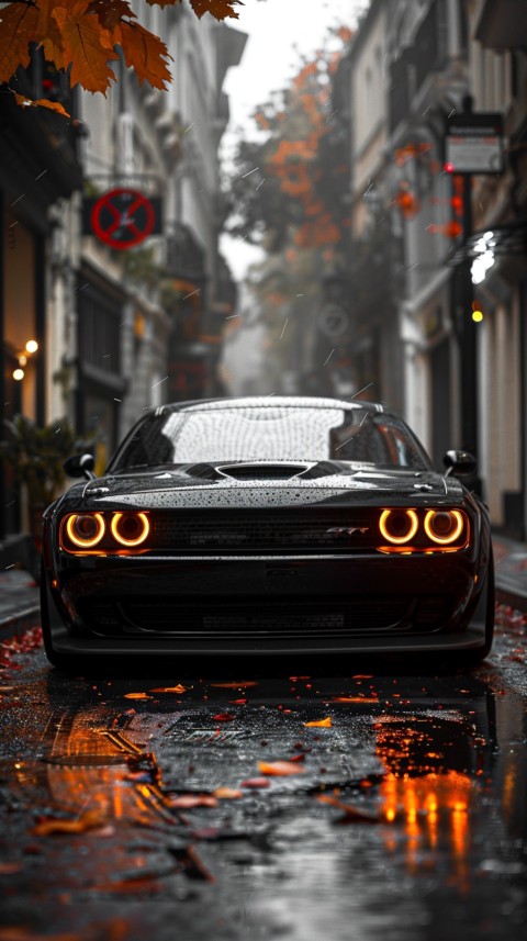 Black Dodge Challenger Car Aesthetics (159)