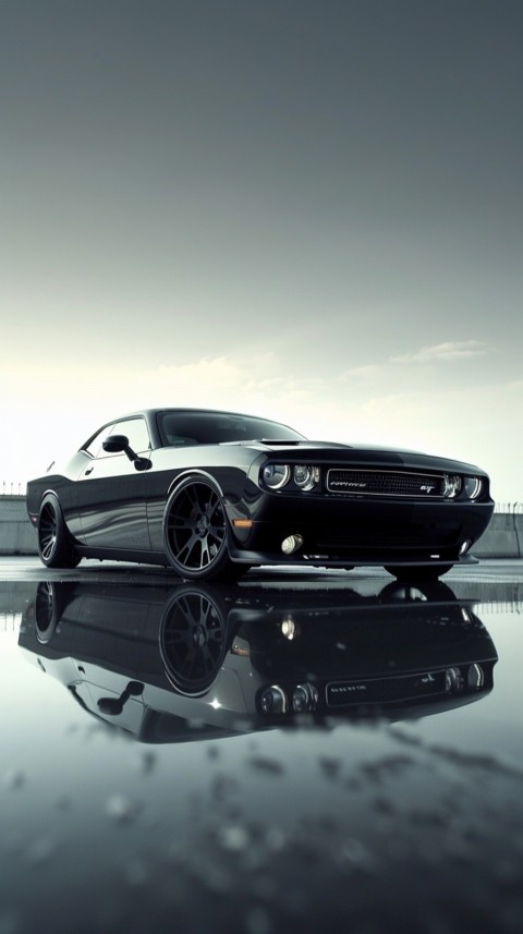 Black Dodge Challenger Car Aesthetics (206)