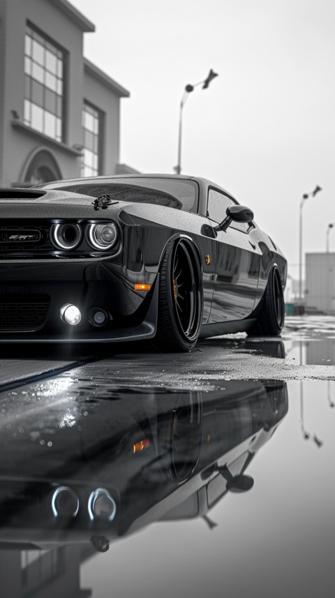 Black Dodge Challenger Car Aesthetics (192)