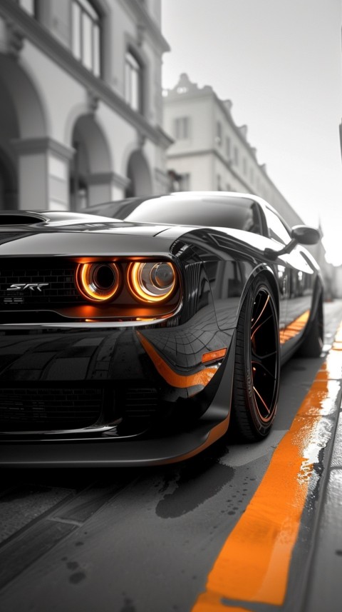 Black Dodge Challenger Car Aesthetics (216)