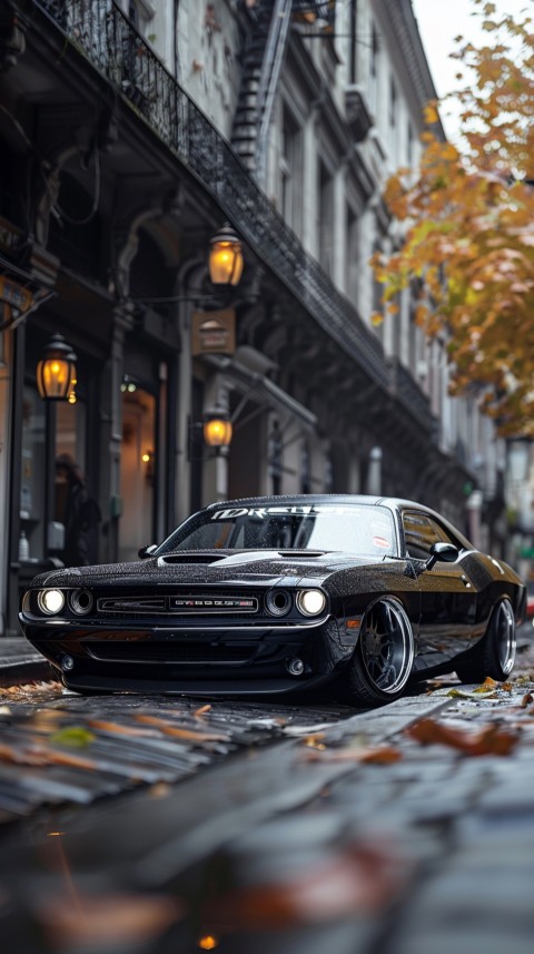 Black Dodge Challenger Car Aesthetics (197)