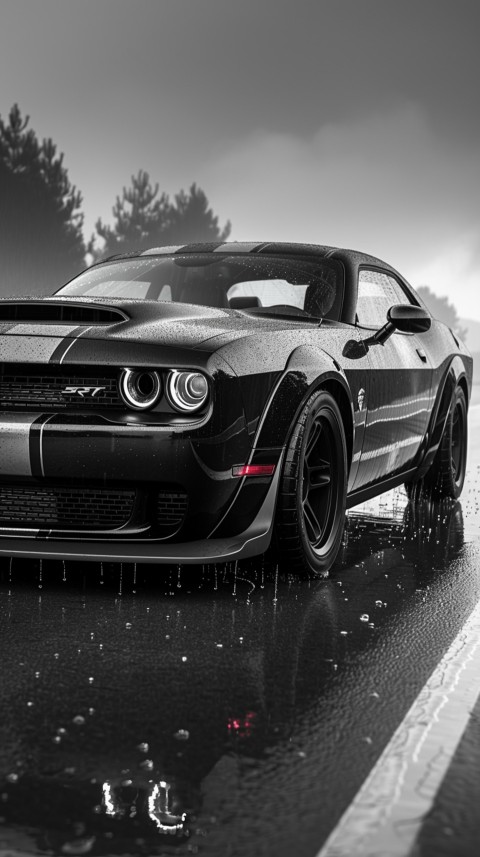 Black Dodge Challenger Car Aesthetics (244)