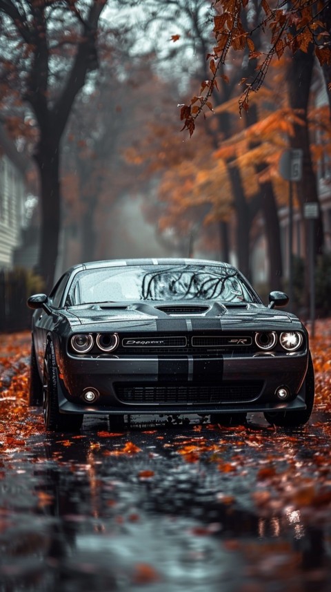 Black Dodge Challenger Car Aesthetics (223)