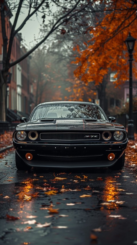 Black Dodge Challenger Car Aesthetics (245)