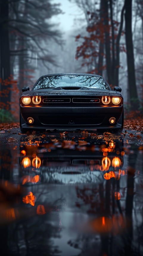 Black Dodge Challenger Car Aesthetics (230)