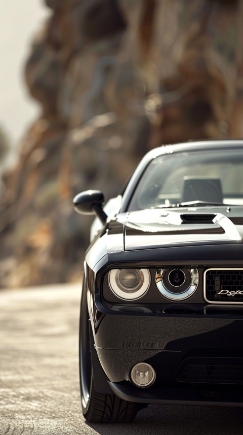 Black Dodge Challenger Car Aesthetics (264)