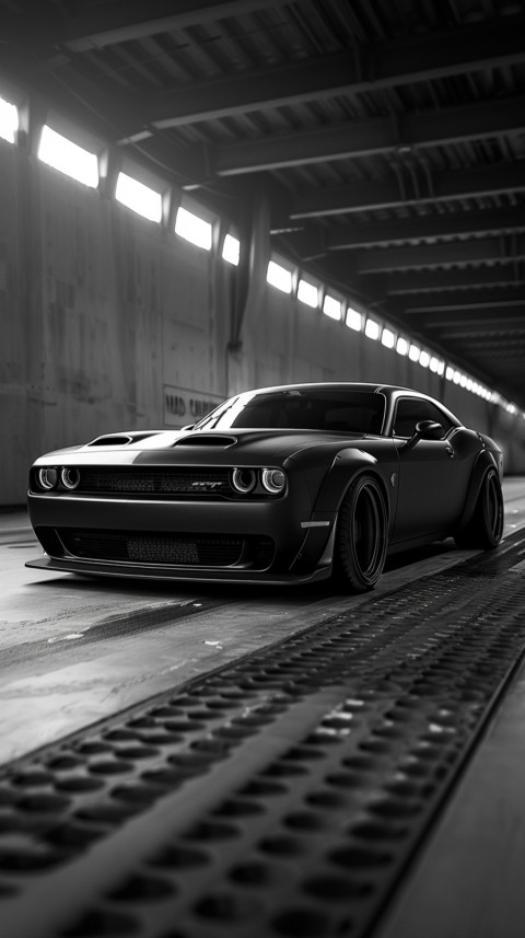 Black Dodge Challenger Car Aesthetics (297)