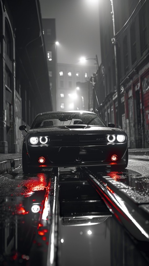 Black Dodge Challenger Car Aesthetics (321)