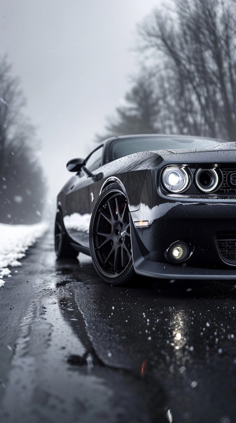 Black Dodge Challenger Car Aesthetics (325)