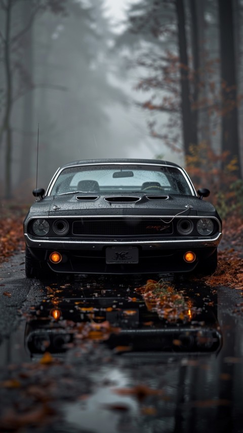 Black Dodge Challenger Car Aesthetics (307)