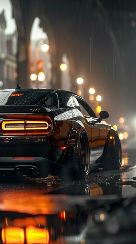 Black Dodge Challenger Car Aesthetics (315)