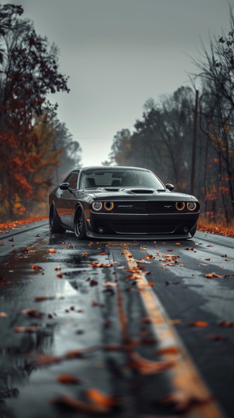 Black Dodge Challenger Car Aesthetics (326)