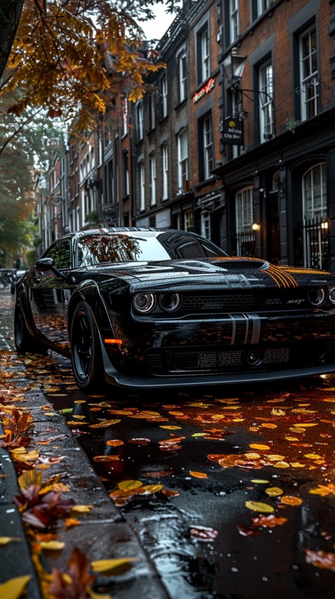 Black Dodge Challenger Car Aesthetics (327)