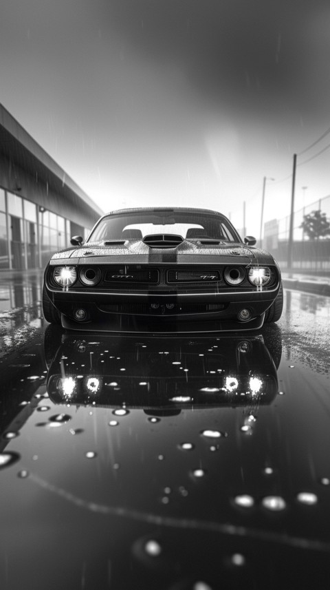 Black Dodge Challenger Car Aesthetics (334)