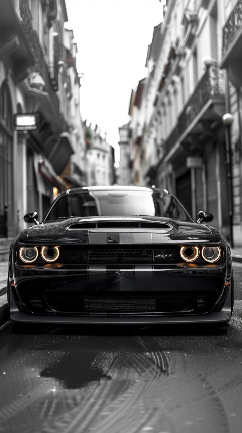 Black Dodge Challenger Car Aesthetics (336)