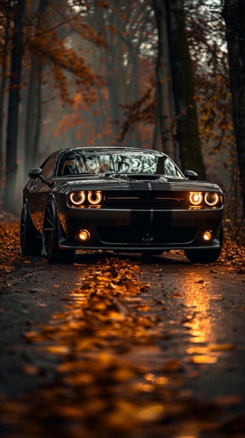 Black Dodge Challenger Car Aesthetics (359)