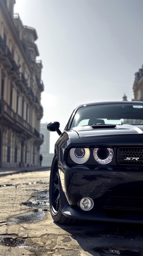 Black Dodge Challenger Car Aesthetics (414)