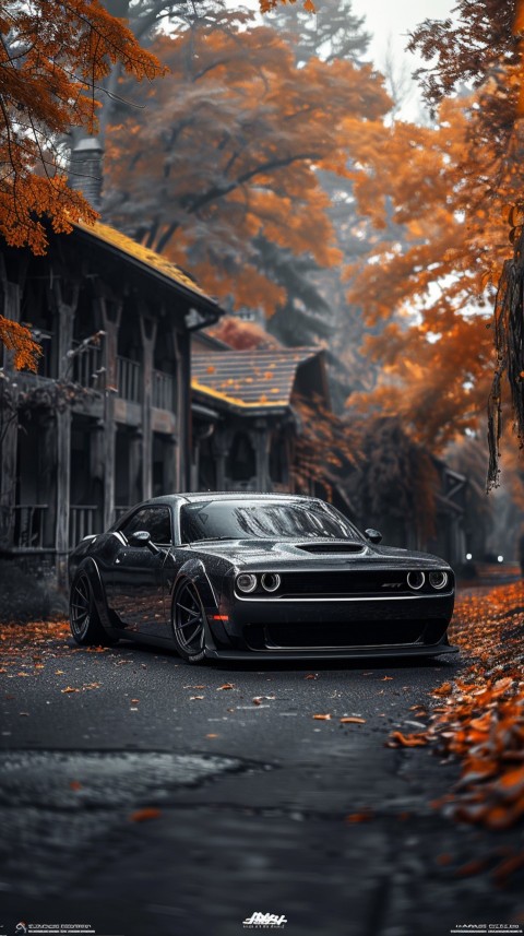 Black Dodge Challenger Car Aesthetics (403)