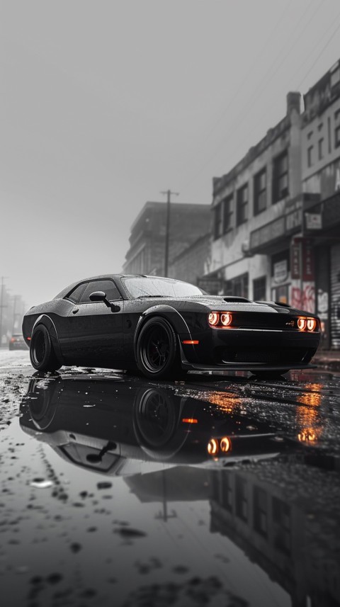 Black Dodge Challenger Car Aesthetics (449)