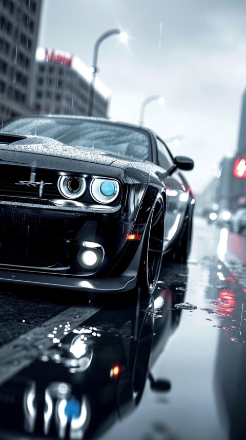 Black Dodge Challenger Car Aesthetics (432)