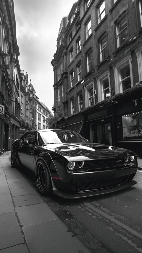 Black Dodge Challenger Car Aesthetics (436)