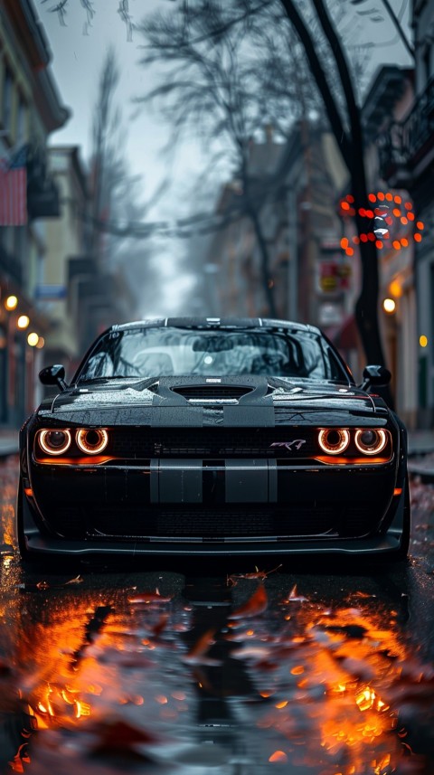 Black Dodge Challenger Car Aesthetics (456)