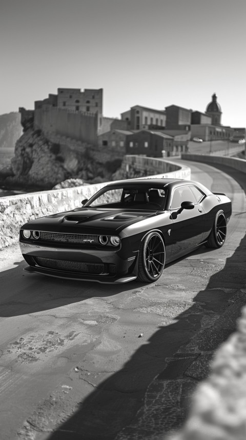 Black Dodge Challenger Car Aesthetics (466)