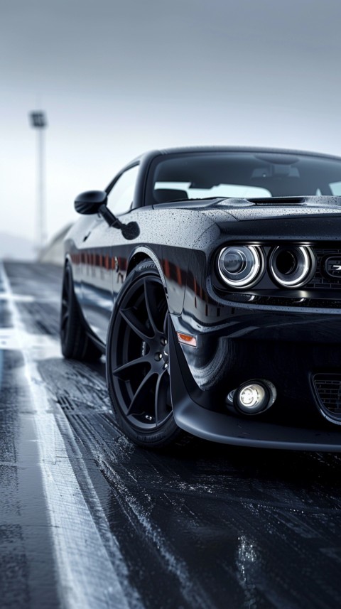 Black Dodge Challenger Car Aesthetics (497)