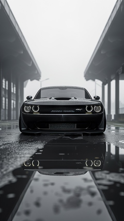 Black Dodge Challenger Car Aesthetics (516)