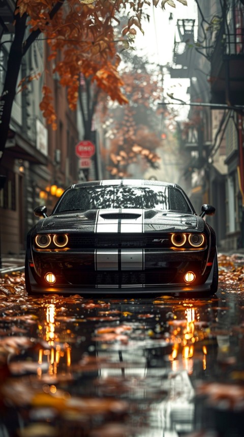 Black Dodge Challenger Car Aesthetics (523)