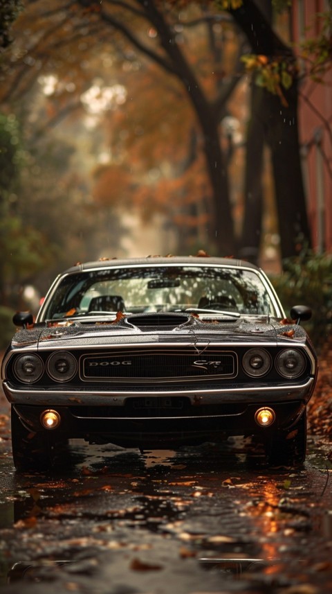 Black Dodge Challenger Car Aesthetics (507)