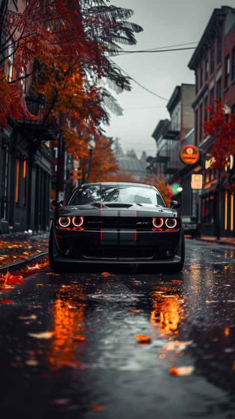 Black Dodge Challenger Car Aesthetics (521)