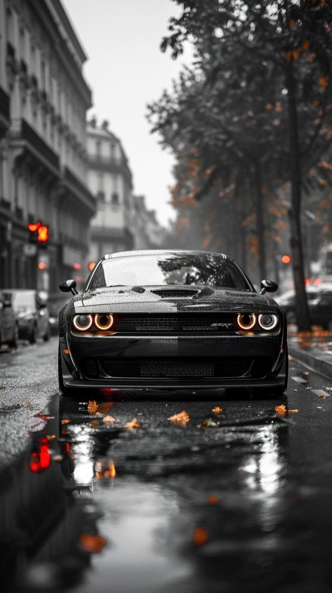 Black Dodge Challenger Car Aesthetics (557)