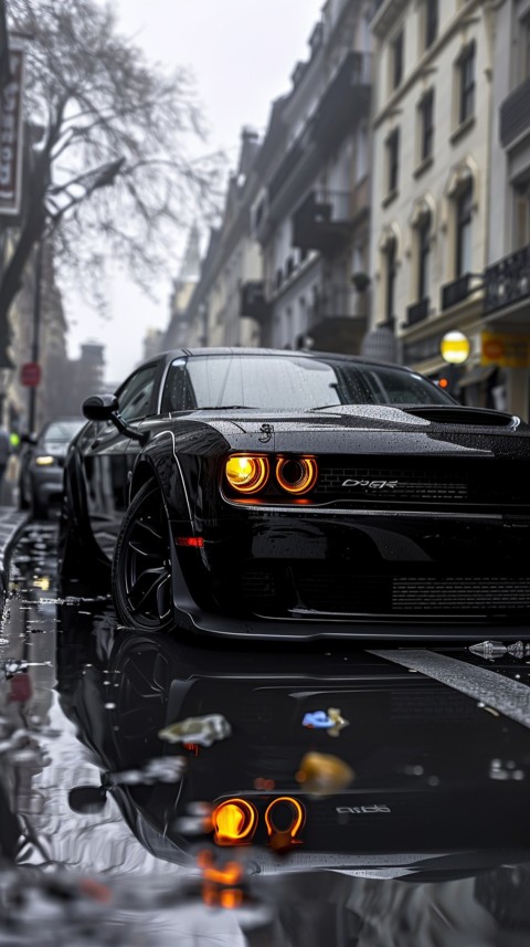 Black Dodge Challenger Car Aesthetics (542)