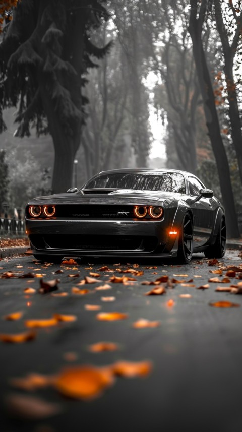 Black Dodge Challenger Car Aesthetics (553)