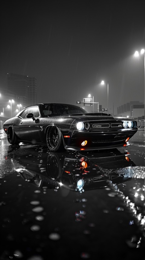 Black Dodge Challenger Car Aesthetics (600)