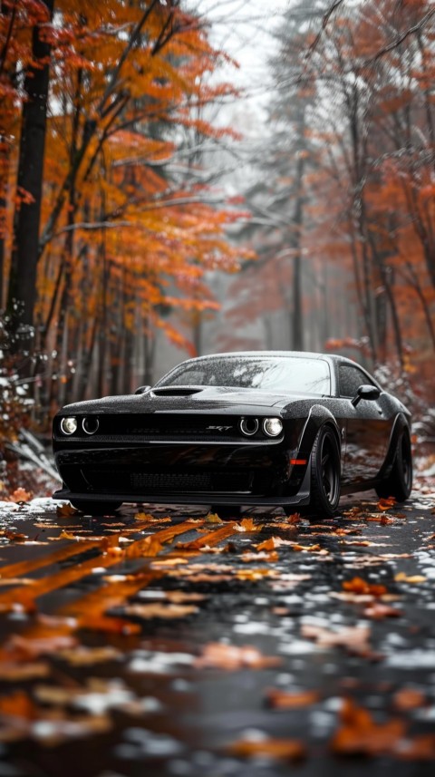 Black Dodge Challenger Car Aesthetics (566)