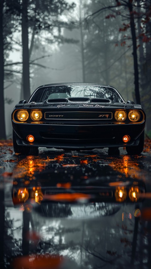 Black Dodge Challenger Car Aesthetics (576)