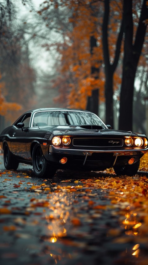 Black Dodge Challenger Car Aesthetics (592)