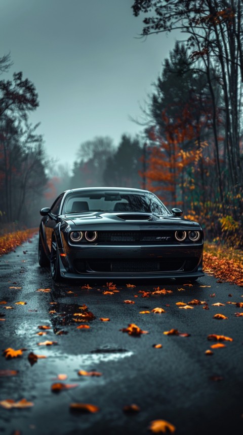 Black Dodge Challenger Car Aesthetics (590)