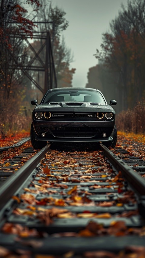 Black Dodge Challenger Car Aesthetics (619)