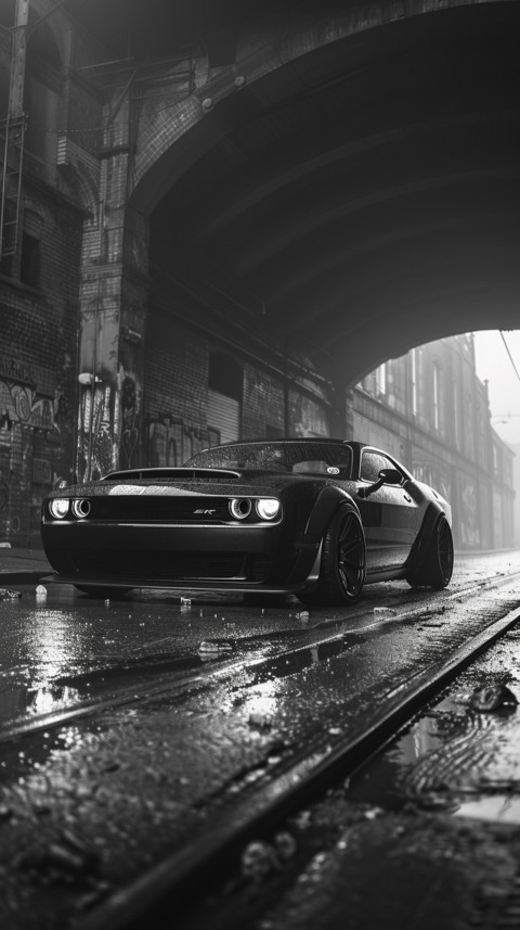 Black Dodge Challenger Car Aesthetics (641)