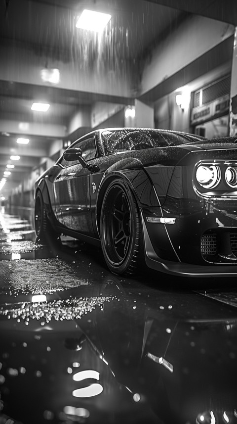 Black Dodge Challenger Car Aesthetics (651)