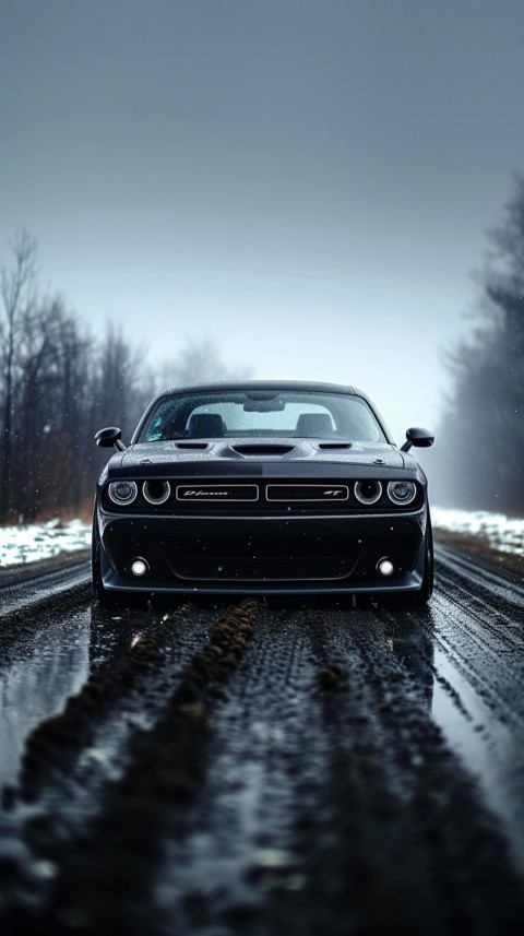 Black Dodge Challenger Car Aesthetics (650)